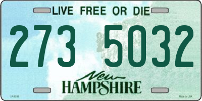 NH license plate 2735032