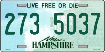 NH license plate 2735037
