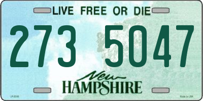 NH license plate 2735047