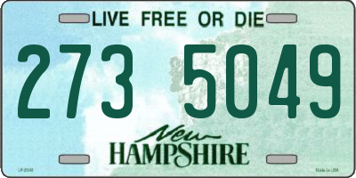 NH license plate 2735049
