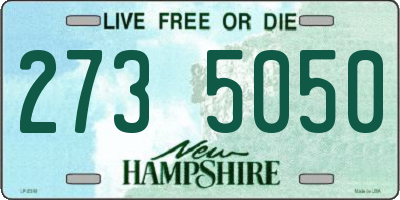 NH license plate 2735050