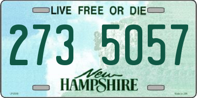 NH license plate 2735057