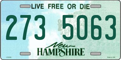 NH license plate 2735063