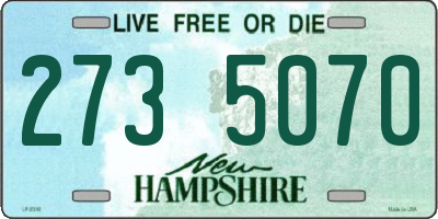 NH license plate 2735070
