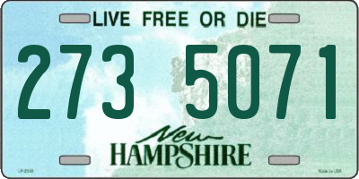 NH license plate 2735071