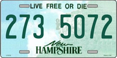 NH license plate 2735072