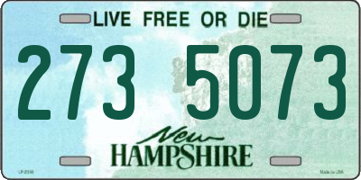 NH license plate 2735073