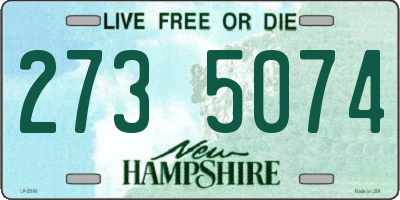 NH license plate 2735074