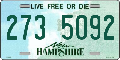 NH license plate 2735092