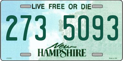 NH license plate 2735093