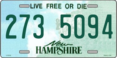 NH license plate 2735094