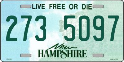 NH license plate 2735097