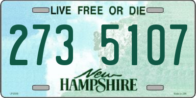 NH license plate 2735107