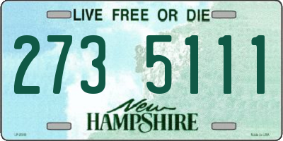 NH license plate 2735111