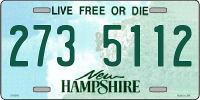 NH license plate 2735112