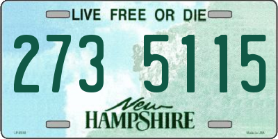 NH license plate 2735115