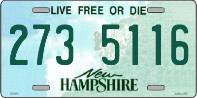 NH license plate 2735116