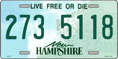 NH license plate 2735118
