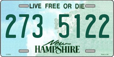 NH license plate 2735122