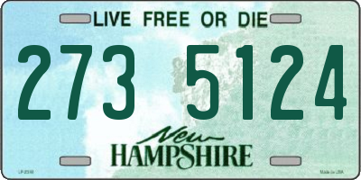 NH license plate 2735124