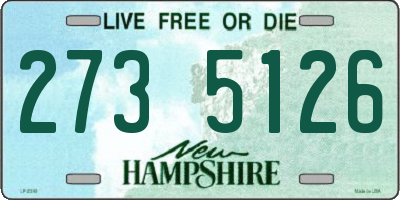 NH license plate 2735126