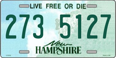 NH license plate 2735127