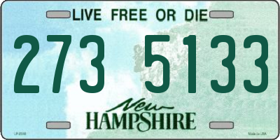 NH license plate 2735133