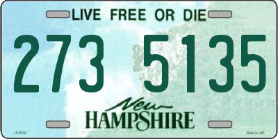 NH license plate 2735135