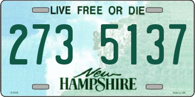 NH license plate 2735137