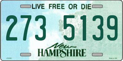 NH license plate 2735139