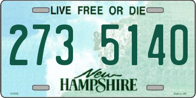 NH license plate 2735140