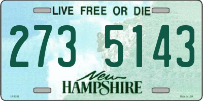 NH license plate 2735143