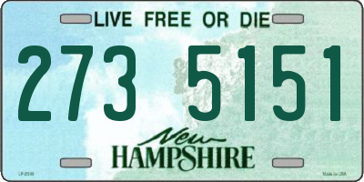 NH license plate 2735151