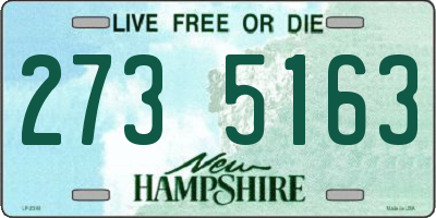 NH license plate 2735163