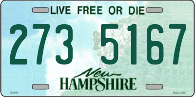NH license plate 2735167