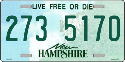 NH license plate 2735170