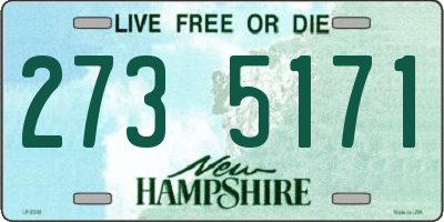 NH license plate 2735171