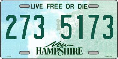 NH license plate 2735173