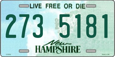 NH license plate 2735181