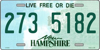 NH license plate 2735182