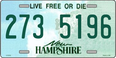 NH license plate 2735196