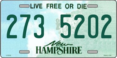 NH license plate 2735202