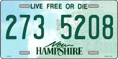 NH license plate 2735208