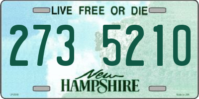 NH license plate 2735210