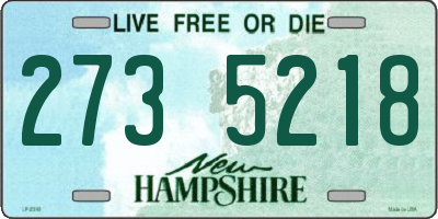 NH license plate 2735218