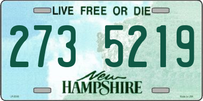 NH license plate 2735219