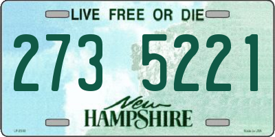 NH license plate 2735221