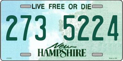 NH license plate 2735224