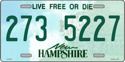 NH license plate 2735227
