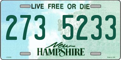 NH license plate 2735233